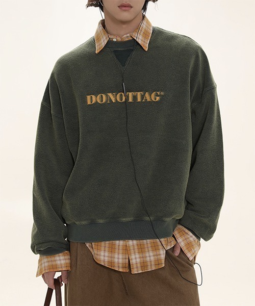 MASONPRINCE（メイソンプリンス）の「ロゴプリント オーバーサイズスウェット WY23828【DO NOT TAG】（スウェット・レディース・ブルー/ブラウン/グリーン・M/L/S）」の2枚目の写真