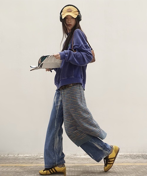 MASONPRINCE（メイソンプリンス）の「ロゴプリント オーバーサイズスウェット WY23828【DO NOT TAG】（スウェット・レディース・ブルー/ブラウン/グリーン・M/L/S）」の15枚目の写真