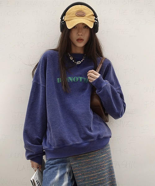 MASONPRINCE（メイソンプリンス）の「ロゴプリント オーバーサイズスウェット WY23828【DO NOT TAG】（スウェット・レディース・ブルー/ブラウン/グリーン・M/L/S）」の16枚目の写真