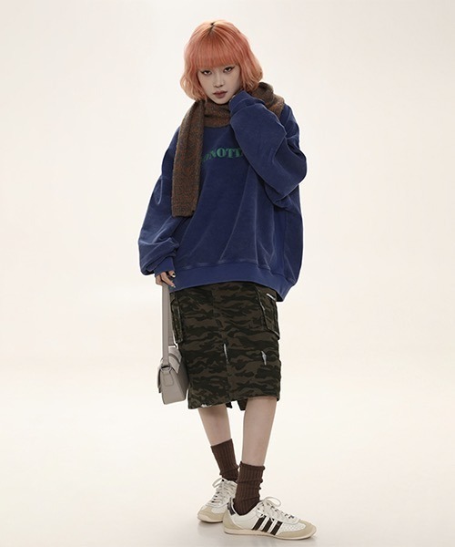 MASONPRINCE（メイソンプリンス）の「ロゴプリント オーバーサイズスウェット WY23828【DO NOT TAG】（スウェット・レディース・ブルー/ブラウン/グリーン・M/L/S）」の20枚目の写真