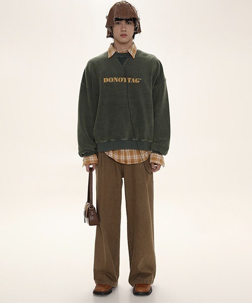 MASONPRINCE（メイソンプリンス）の「ロゴプリント オーバーサイズスウェット WY23828【DO NOT TAG】（スウェット・レディース・ブルー/ブラウン/グリーン・M/L/S）」の10枚目の写真