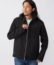 *SHIPS: フェイクスエード ジップ ブルゾン