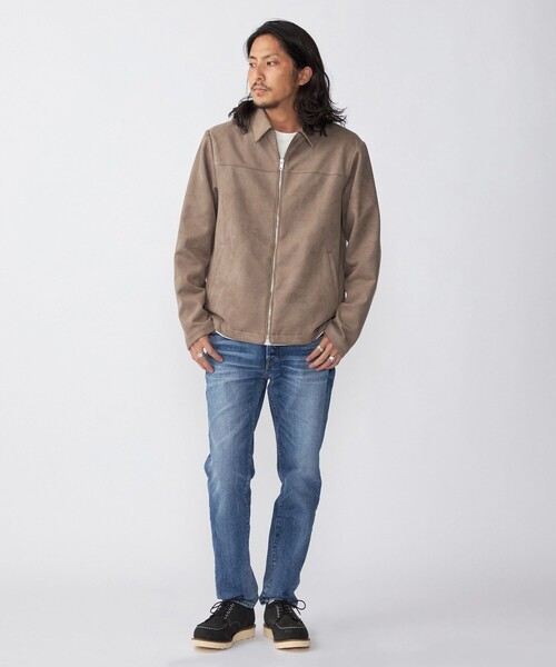 SHIPS(シップス)の「*SHIPS: フェイクスエード ジップ ブルゾン(ブルゾン・メンズ・ブラック/ベージュ/ネイビー/グレー・SMALL/MEDIUM/LARGE/X-LARGE)」の7枚目の写真