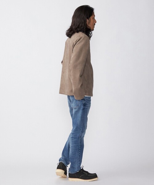Seagreen デニム型ブルゾン　フェイクスエード AZUL BY MOUSSY | フェイクスエードショートブルゾン (ブルゾン