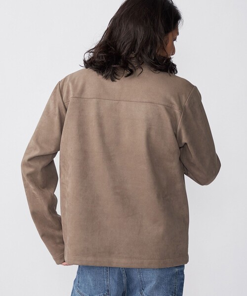 Seagreen デニム型ブルゾン　フェイクスエード SUMMER DENIM OVER SHIRT – SEAGREEN