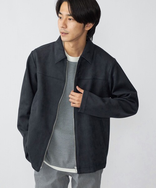 SHIPS(シップス)の「*SHIPS: フェイクスエード ジップ ブルゾン(ブルゾン・メンズ・ブラック/ベージュ/ネイビー/グレー・SMALL/MEDIUM/LARGE/X-LARGE)」の18枚目の写真