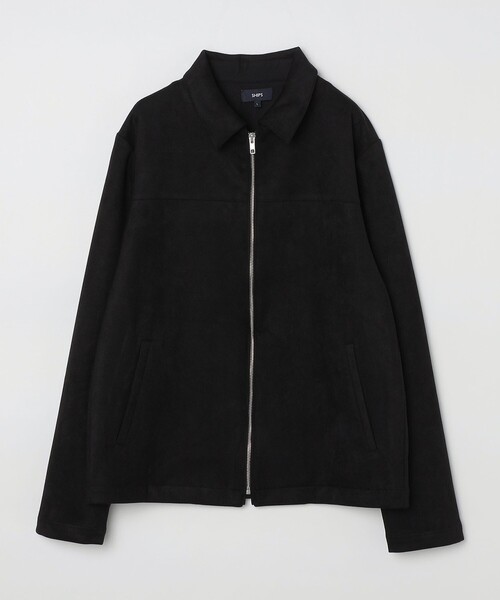 セール】*SHIPS: フェイクスエード ジップ ブルゾン（ブルゾン