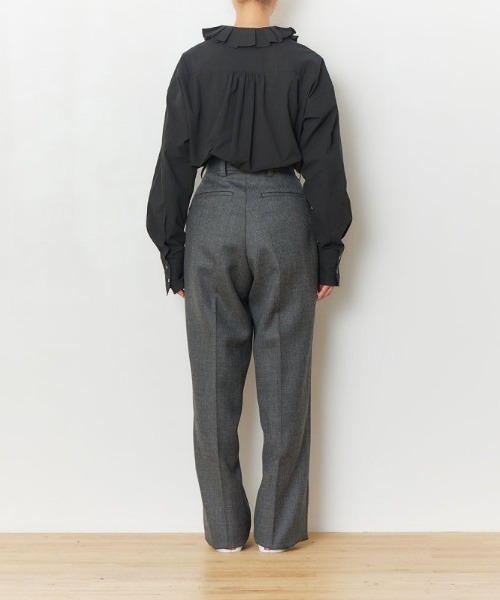 THE SHINZONE（ザ　シンゾーン）の「THE SHINZONE RUFFLED BL 22AMSBL01（シャツ/ブラウス・レディース・ホワイト/ブラック・34/36）」の7枚目の写真