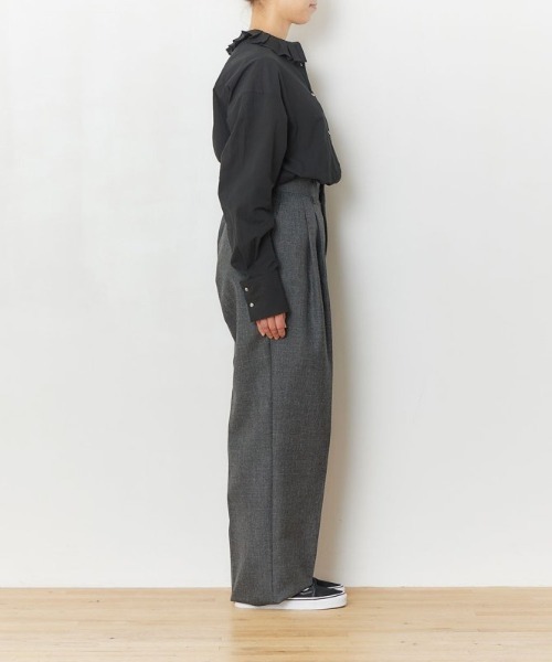 THE SHINZONE（ザ　シンゾーン）の「THE SHINZONE RUFFLED BL 22AMSBL01（シャツ/ブラウス・レディース・ホワイト/ブラック・34/36）」の9枚目の写真