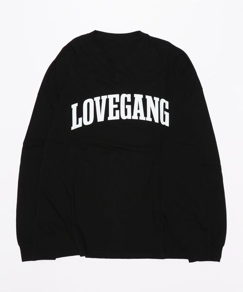 Q（キュー）の「LOVEロゴT（Tシャツ/カットソー・レディース・ブラック/アイボリー・MEDIUM）」の5枚目の写真