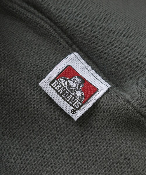 BEN DAVIS（ベンデイビス）の「【BEN DAVIS/ベンデイビス】ブランドロゴ刺繍 ハーフジップ ヘビースウェット/ビッグシルエット/裏起毛（スウェット・レディース・チャコールグレー/アッシュグレー/ダークグリーン/モカ/グレイッシュブルー・M/L/XL）」の11枚目の写真