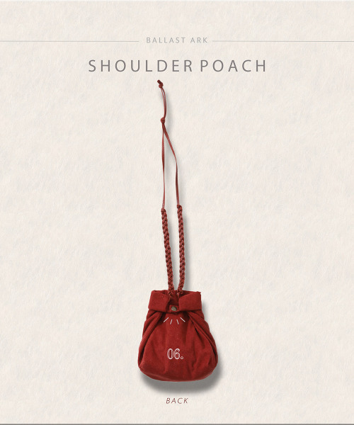 BALLAST ARK（バラストアーク）の「BALLAST ARK / バラストアーク：SHOULDER POUCH：BA06-B001[AST]（ボディバッグ/ウエストポーチ・メンズ・ブラック/ブラウン系その他/レッド・FREE）」の10枚目の写真