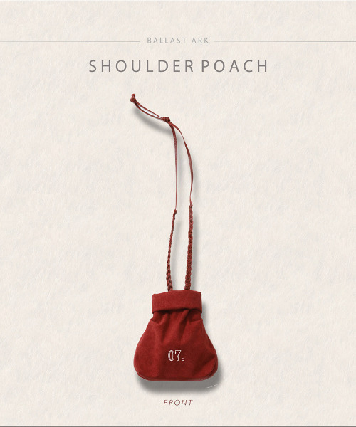 BALLAST ARK（バラストアーク）の「BALLAST ARK / バラストアーク：SHOULDER POUCH：BA06-B001[AST]（ボディバッグ/ウエストポーチ・メンズ・ブラック/ブラウン系その他/レッド・FREE）」の11枚目の写真