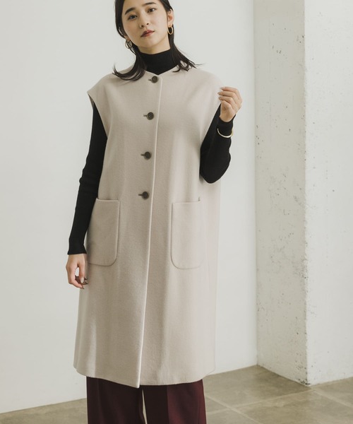 URBAN RESEARCH（アーバンリサーチ）の「ノーカラーウールジレ