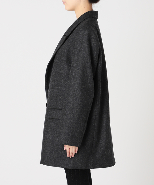 EDIT. FOR LULU（エディットフォールル）の「フランネル ダブルブレスト ジャケット（テーラードジャケット・レディース・グレー/ウッド・FREE）」の13枚目の写真