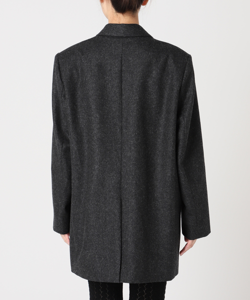 EDIT. FOR LULU（エディットフォールル）の「フランネル ダブルブレスト ジャケット（テーラードジャケット・レディース・グレー/ウッド・FREE）」の14枚目の写真