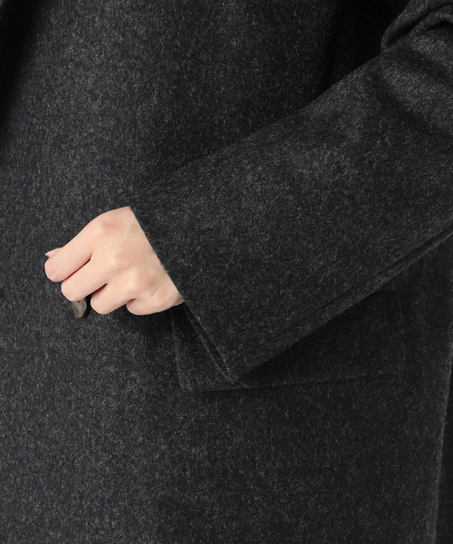 EDIT. FOR LULU（エディットフォールル）の「フランネル ダブルブレスト ジャケット（テーラードジャケット・レディース・グレー/ウッド・FREE）」の18枚目の写真