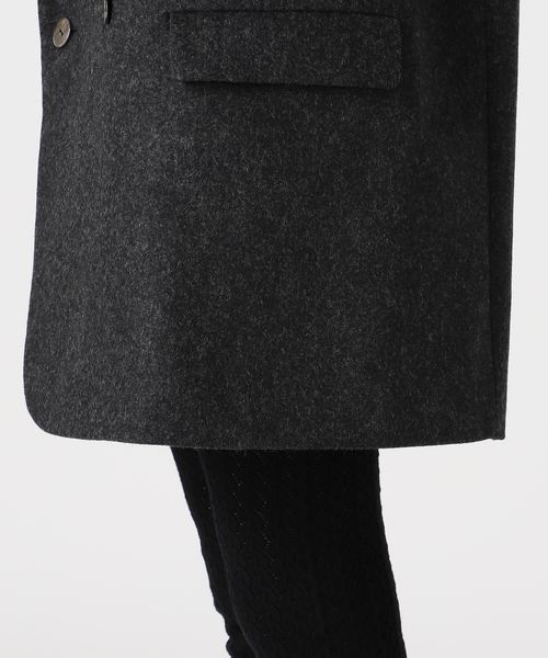 EDIT. FOR LULU（エディットフォールル）の「フランネル ダブルブレスト ジャケット（テーラードジャケット・レディース・グレー/ウッド・FREE）」の19枚目の写真