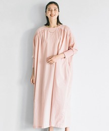 avecmoi | 【佐藤かなさんプロデュース】 アヴェクモワ ワイドギャザーワンピース〈ピンク〉(ワンピース)