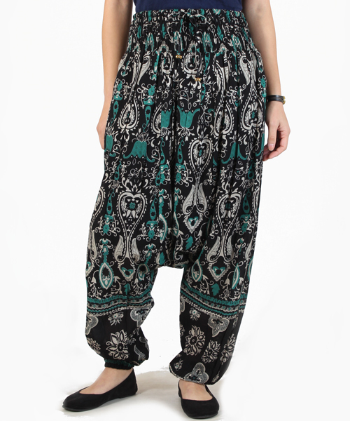 チャイハネ（チャイハネ）の「【チャイハネ】ハルティブパンツ / サロペット 2WAY（その他パンツ・レディース・ストライプ/チェック/ネイビー/オレンジ/マルチ/パープル/ターコイズブルー/ダークネイビー/その他/ブルー・FREE）」の10枚目の写真