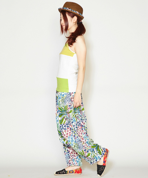 チャイハネ（チャイハネ）の「【チャイハネ】ハルティブパンツ / サロペット 2WAY（その他パンツ・レディース・ストライプ/チェック/ネイビー/オレンジ/マルチ/パープル/ターコイズブルー/ダークネイビー/その他/ブルー・FREE）」の21枚目の写真