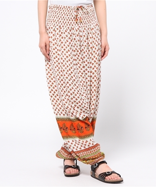 チャイハネ（チャイハネ）の「【チャイハネ】ハルティブパンツ / サロペット 2WAY（その他パンツ・レディース・ストライプ/チェック/ネイビー/オレンジ/マルチ/パープル/ターコイズブルー/ダークネイビー/その他/ブルー・FREE）」の6枚目の写真