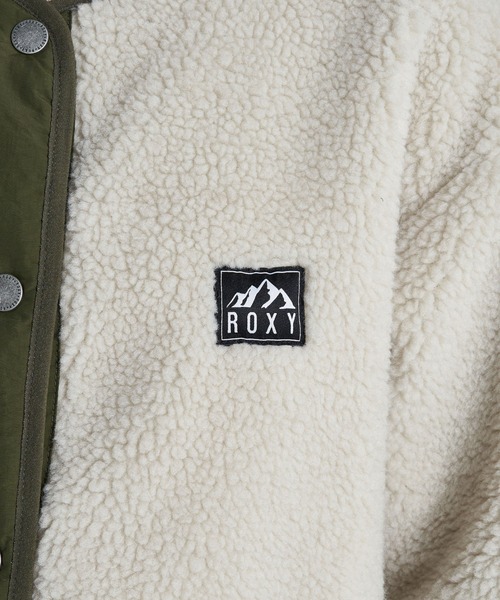 ROXY(ロキシー)の「SWAN ZIP/ロキシーリバーシブルボアジャケット(スウェット・レディース・ホワイト/ブラック/ブラウン・LARGE/SMALL/MEDIUM)」の14枚目の写真
