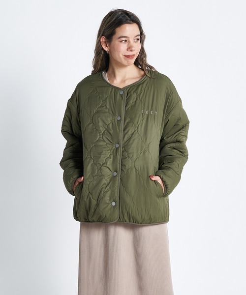ROXY(ロキシー)の「SWAN ZIP/ロキシーリバーシブルボアジャケット(スウェット・レディース・ホワイト/ブラック/ブラウン・LARGE/SMALL/MEDIUM)」の10枚目の写真