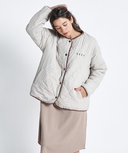 ROXY(ロキシー)の「SWAN ZIP/ロキシーリバーシブルボアジャケット(スウェット・レディース・ホワイト/ブラック/ブラウン・LARGE/SMALL/MEDIUM)」の20枚目の写真