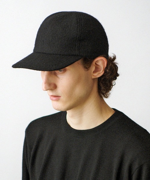 Nine Tailor(ナインテイラー)の「【Nine Tailor】 Shaggy Solid Cap(キャップ・メンズ・モカ/ブラック/ライトベージュ・FREE)」の2枚目の写真
