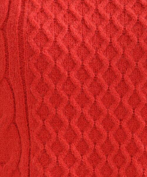 SHOO・LA・RUE（シューラルー）の「◆【洗える】もちもちタッチ ケーブル柄ニット（ニット/セーター・レディース・ホワイト系/ダークグリーン/ダークオレンジ/グレー系/ブルー/サンドベージュ・04/03/02）」の20枚目の写真