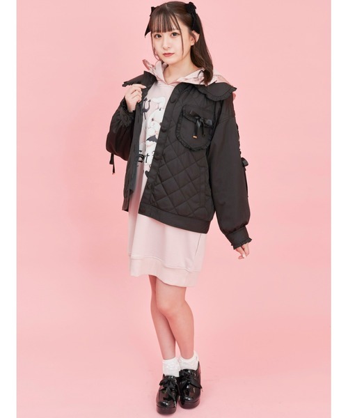 Secret Honey（シークレットハニー）の「キルティングブルゾン（ブルゾン・レディース・ブラック/ピンク/ワインレッド/ピンク系その他・MEDIUM）」の16枚目の写真