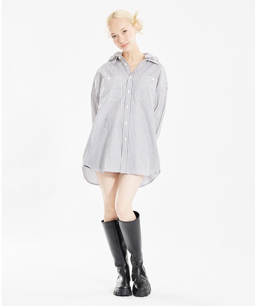 X-girl(エックスガール)の「PLATFORM LONG BOOTS(ブーツ・レディース・ホワイト/ブラック・SMALL/MEDIUM/LARGE)」の21枚目の写真