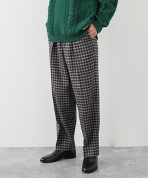 EDIFICE LA BOUCLE | 【LA BOUCLE / ラブークル】1プリーツ チェック イージーパンツ(その他パンツ)