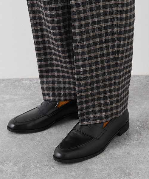 EDIFICE LA BOUCLE（エディフィスラブークル）の「【LA BOUCLE / ラブークル】1プリーツ チェック イージーパンツ（その他パンツ・メンズ・ブラック系その他・2/1/3）」の10枚目の写真