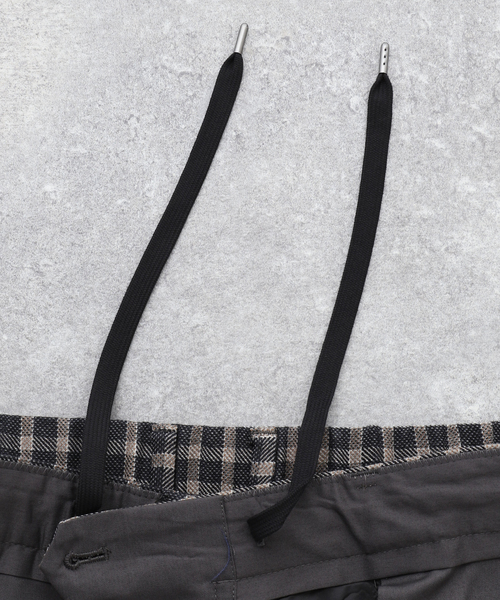 EDIFICE LA BOUCLE（エディフィスラブークル）の「【LA BOUCLE / ラブークル】1プリーツ チェック イージーパンツ（その他パンツ・メンズ・ブラック系その他・2/1/3）」の13枚目の写真