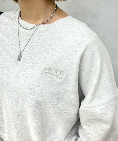 DISCUS ATHLETIC（ディスカス　アスレチック）の「【SLOPPY×DISCUS】クルースウェット（スウェット・レディース・ライトグレー/オフホワイト/ブルー/チャコールグレー・FREE）」の10枚目の写真