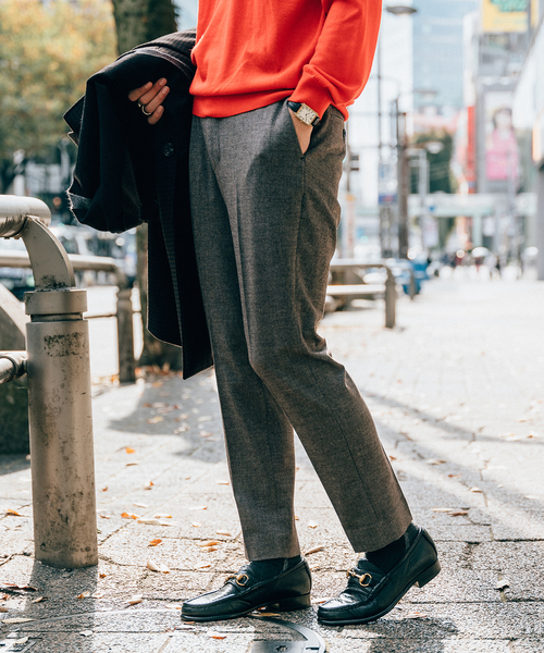 EDIFICE（エディフィス）の「メランジ T/R テーパード イージーパンツ（その他パンツ・メンズ・チャコールグレー/ブラック/ブラウン・SMALL/MEDIUM/LARGE/X-LARGE）」の11枚目の写真