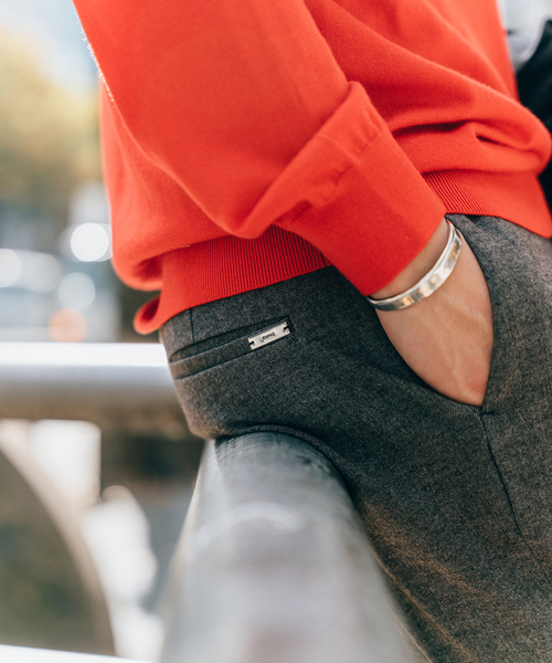 EDIFICE（エディフィス）の「メランジ T/R テーパード イージーパンツ（その他パンツ・メンズ・チャコールグレー/ブラック/ブラウン・SMALL/MEDIUM/LARGE/X-LARGE）」の12枚目の写真