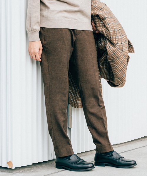 EDIFICE（エディフィス）の「メランジ T/R テーパード イージーパンツ（その他パンツ・メンズ・チャコールグレー/ブラック/ブラウン・SMALL/MEDIUM/LARGE/X-LARGE）」の16枚目の写真