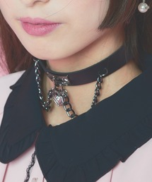 WEGO/【一部店限定】チェーン付きハートモチーフチョーカー