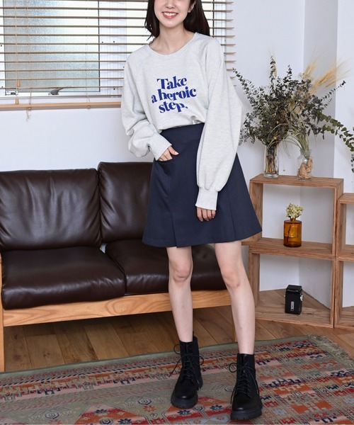 FREE'S MART（フリーズマート）の「カラーロゴプリントショート丈スウェット（Tシャツ/カットソー・レディース・ベージュ/ネイビー/ホワイト系その他・FREE）」の18枚目の写真