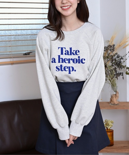 FREE'S MART（フリーズマート）の「カラーロゴプリントショート丈スウェット（Tシャツ/カットソー・レディース・ベージュ/ネイビー/ホワイト系その他・FREE）」の13枚目の写真