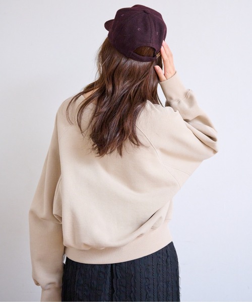 FREE'S MART（フリーズマート）の「カラーロゴプリントショート丈スウェット（Tシャツ/カットソー・レディース・ベージュ/ネイビー/ホワイト系その他・FREE）」の6枚目の写真