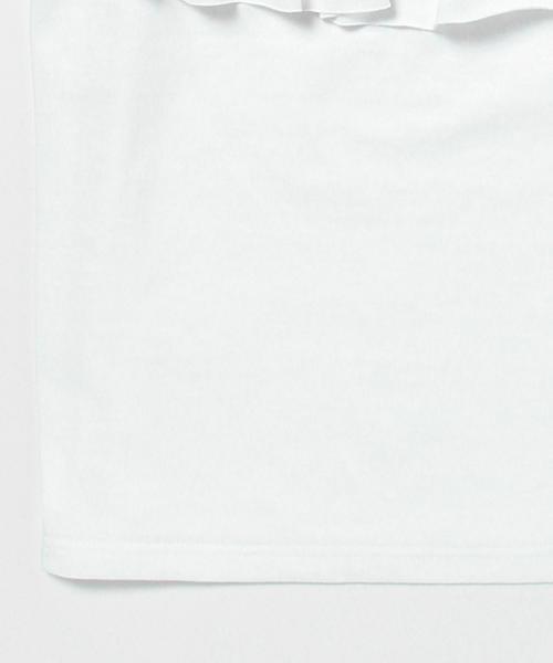 Ray BEAMS(レイビームス)の「Yuumi ARIA / フリルTシャツ(Tシャツ/カットソー・レディース・ホワイト/ブラック/オリーブ・ONE SIZE)」の6枚目の写真