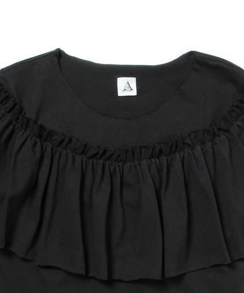 Ray BEAMS(レイビームス)の「Yuumi ARIA / フリルTシャツ(Tシャツ/カットソー・レディース・ホワイト/ブラック/オリーブ・ONE SIZE)」の18枚目の写真