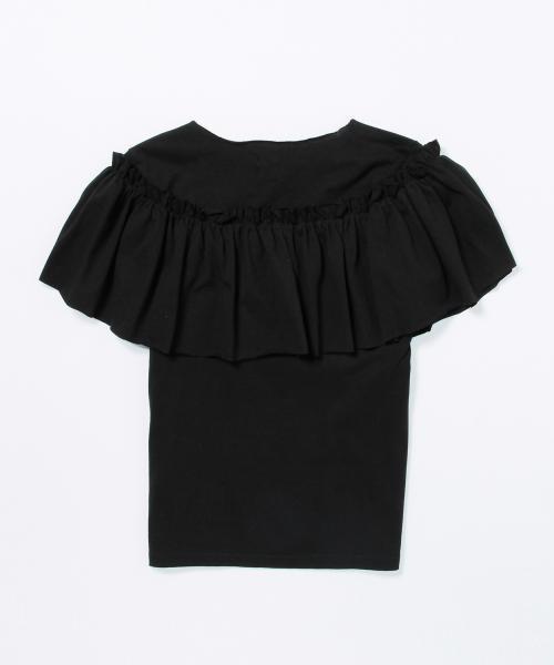 Ray BEAMS(レイビームス)の「Yuumi ARIA / フリルTシャツ(Tシャツ/カットソー・レディース・ホワイト/ブラック/オリーブ・ONE SIZE)」の16枚目の写真