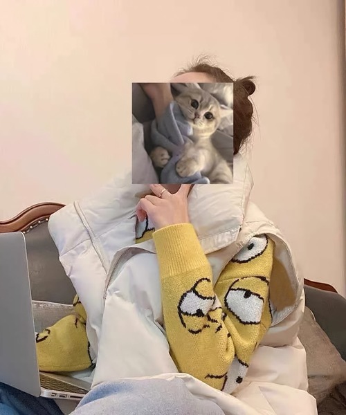 Girly Doll（ガーリードール）の「フェイクダウンベスト（ダウンベスト・レディース・ブラック/オフホワイト・M/L）」の22枚目の写真