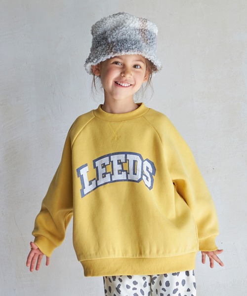 pairmanon(ペアマノン)の「裏起毛ビッグシルエット カレッジトレーナー(スウェット・キッズ・イエロー/グレー/ブルー/ネイビー・130/100/150/140/120/110/90)」の4枚目の写真