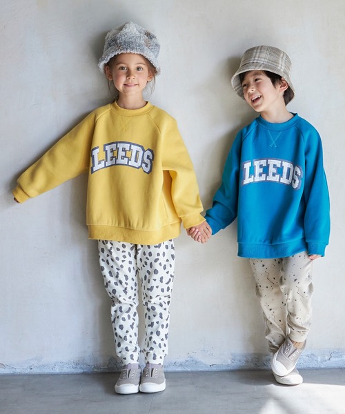 pairmanon(ペアマノン)の「裏起毛ビッグシルエット カレッジトレーナー(スウェット・キッズ・イエロー/グレー/ブルー/ネイビー・130/100/150/140/120/110/90)」の10枚目の写真